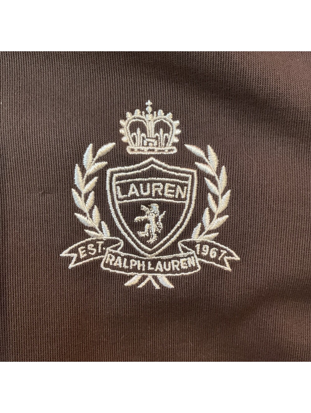 Lauren Active Ralph Lauren Brown Track Jacket Women Size Petite Medium - Picture 4 of 11